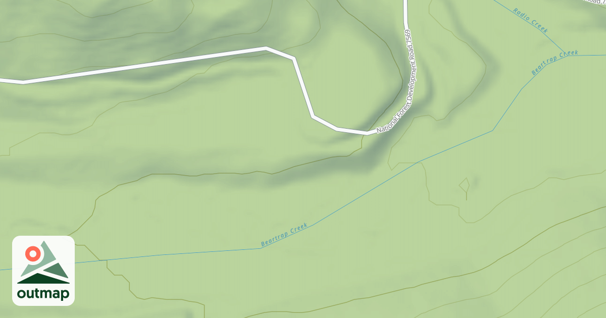 Map of BEAR TRAP CREEK