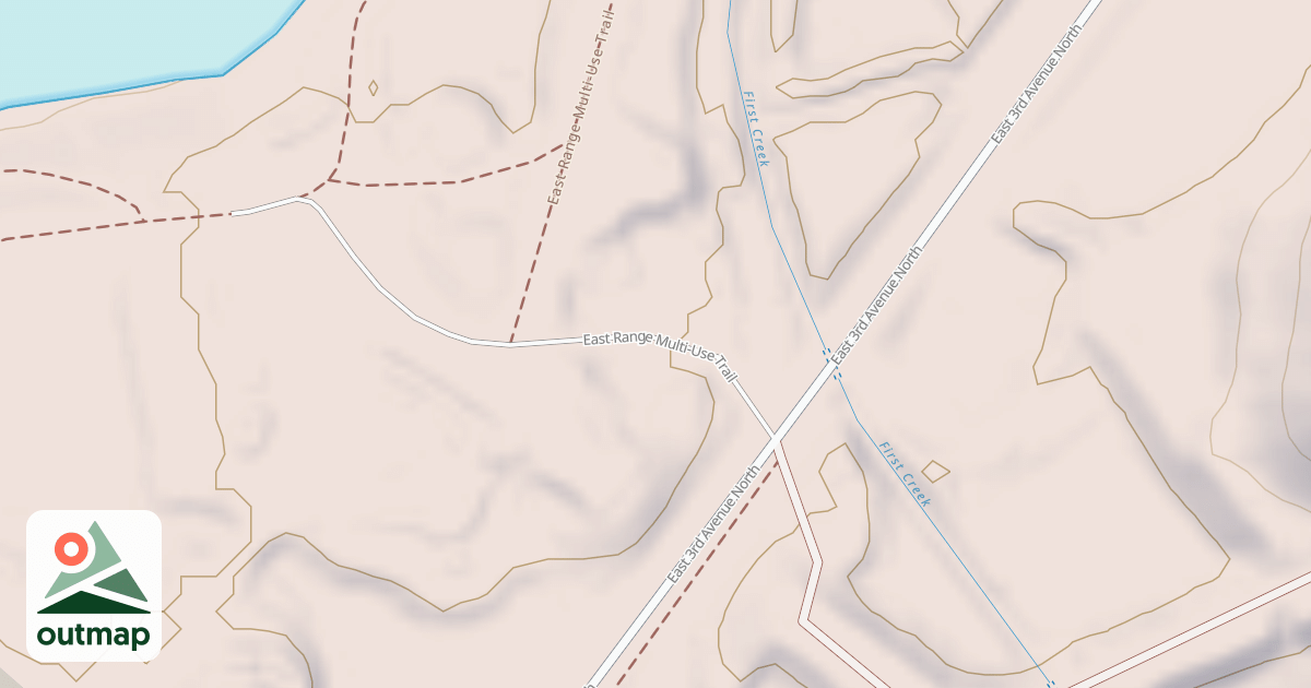 Map of East Range OHV Trail