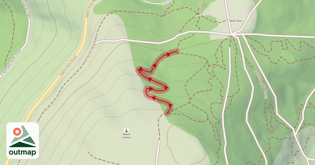 Map of Pop 'N' Fresh MTB TRack