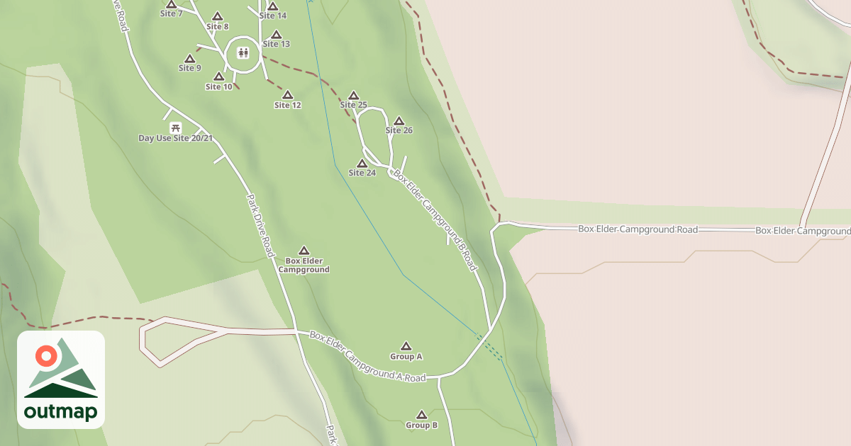 Map of BOX ELDER C G-B