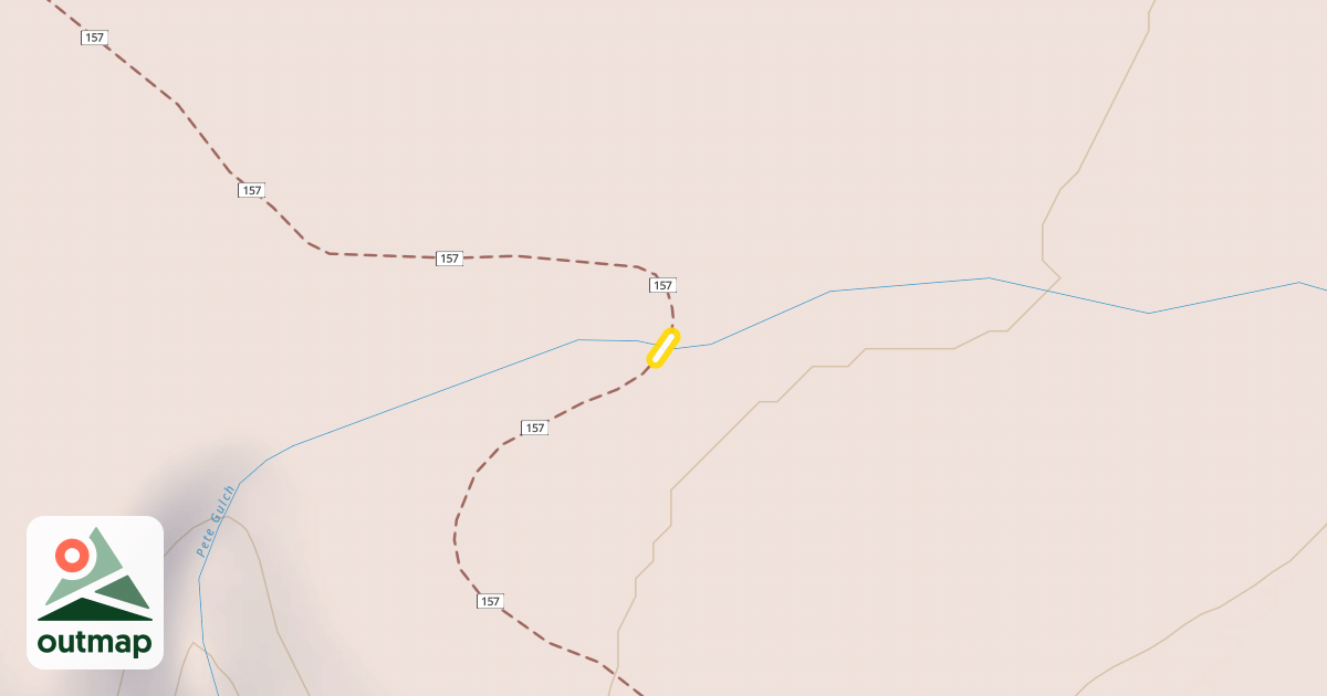 Map of McClellan Meadows Trail #157