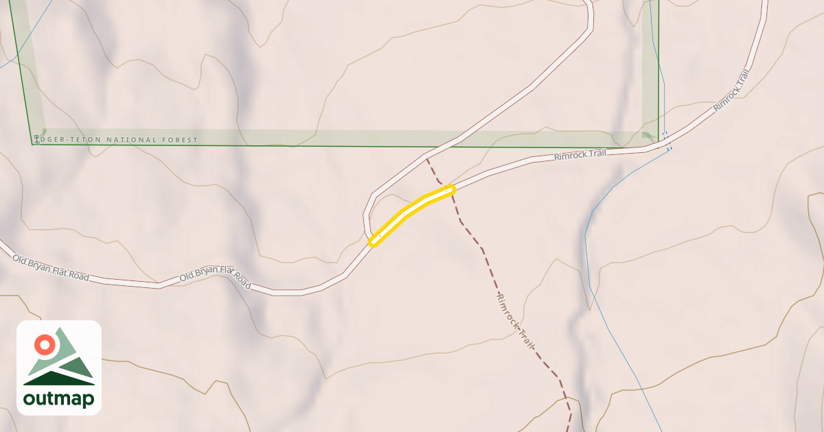 Map of Bryan Flat Road