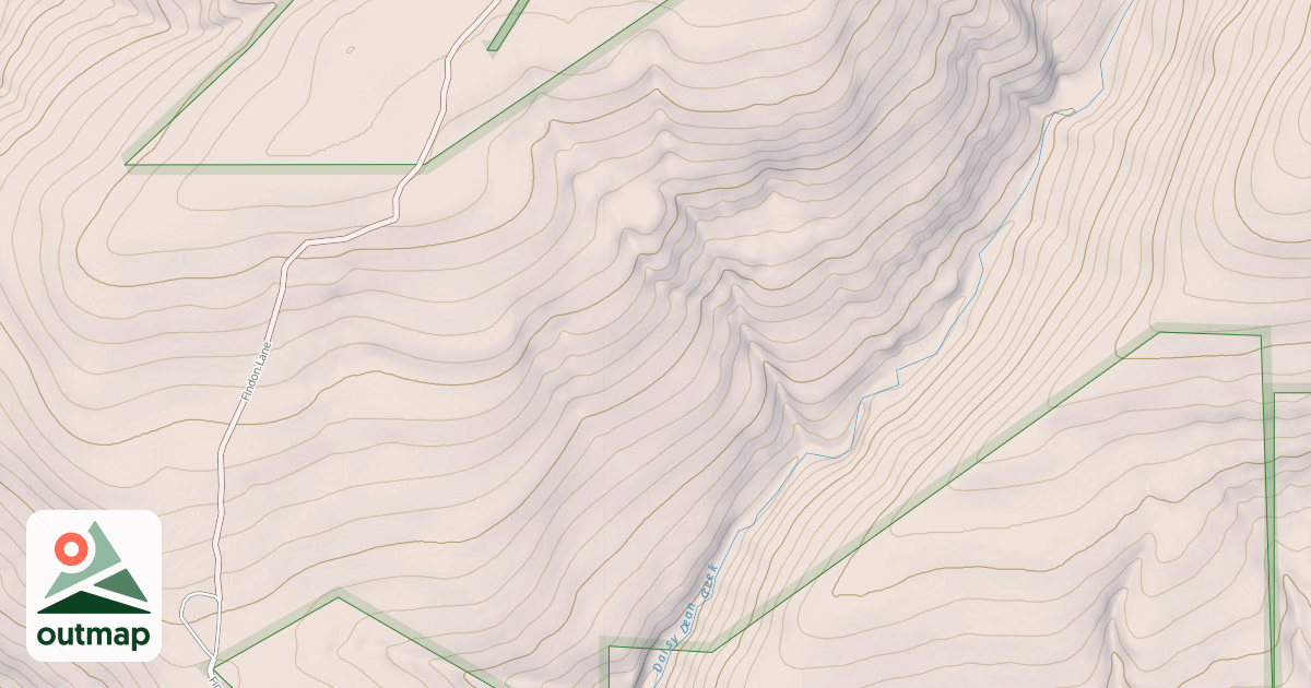 Map of Daisy Canyon