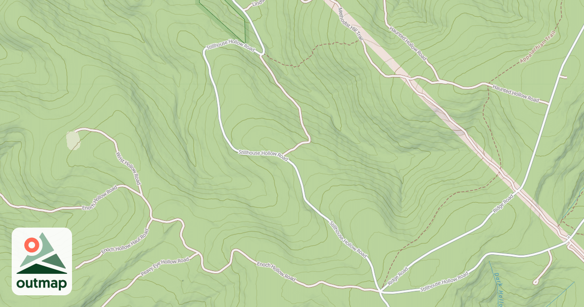Map of Michaux State Forest – Snowmobile Trail System (Northern)