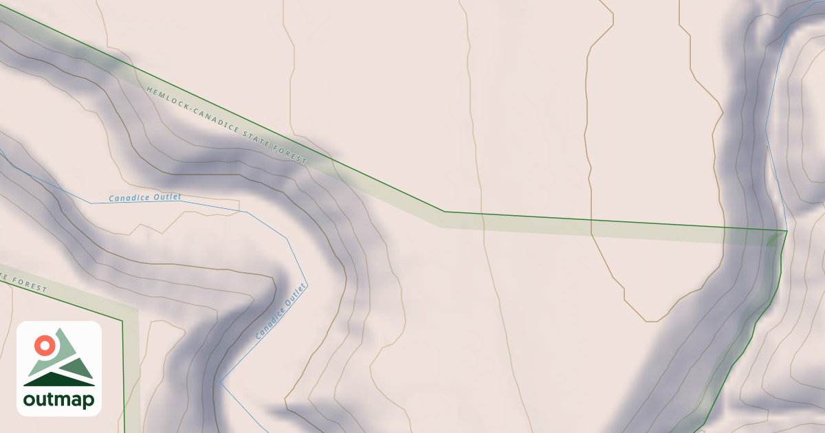 Map of Hemlock Snowmobile Trail