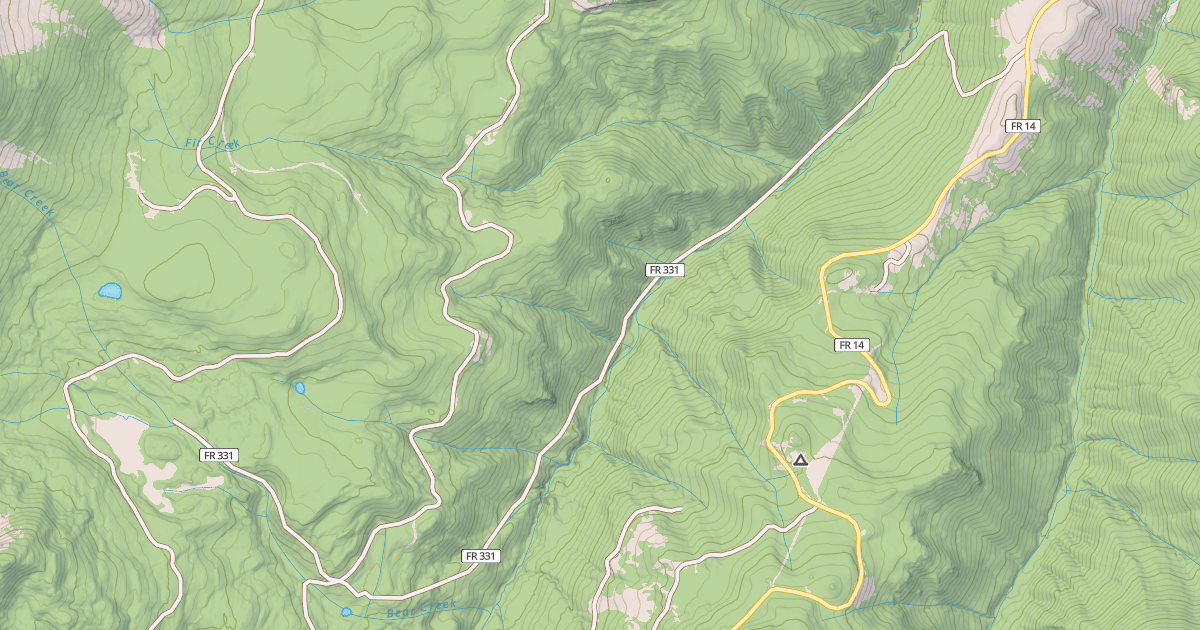 Map preview of WEST FORK PINOS