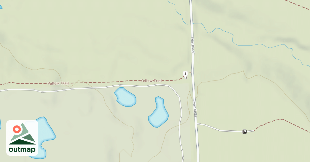 Map of Bald Mountain Rec. Area - Yellow Trail