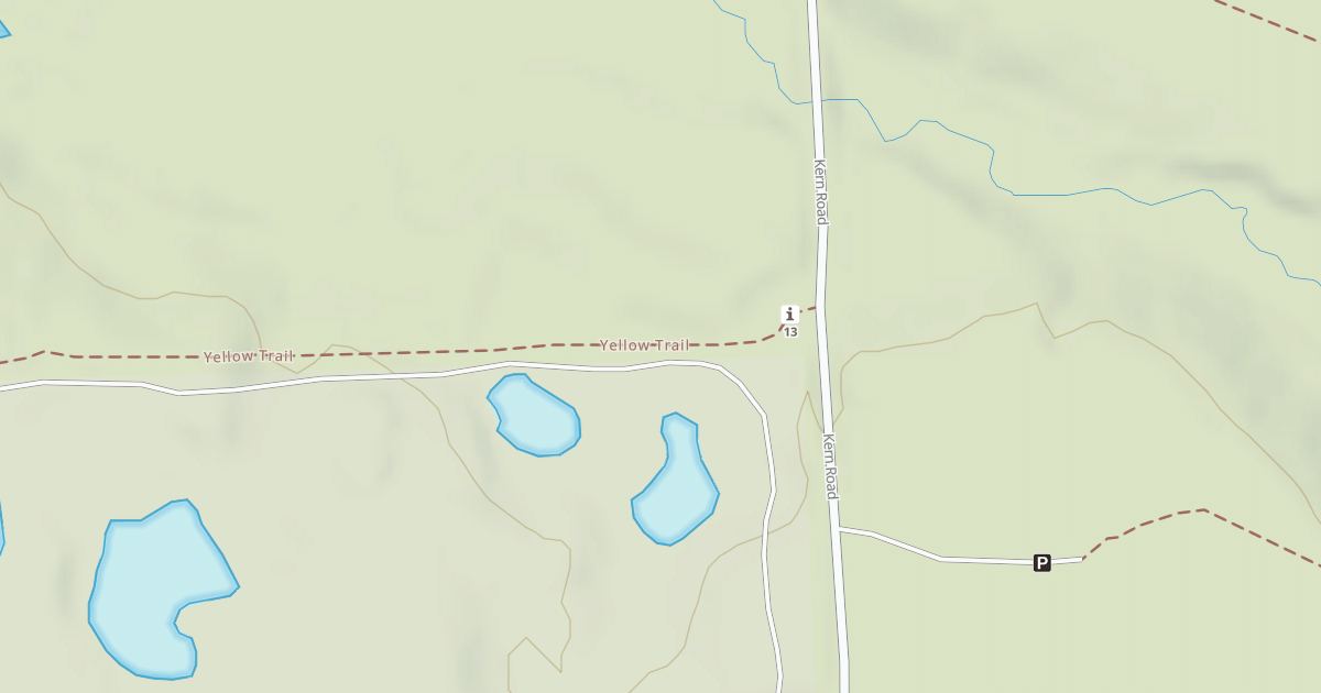 Map preview of Bald Mountain Rec. Area - Yellow Trail