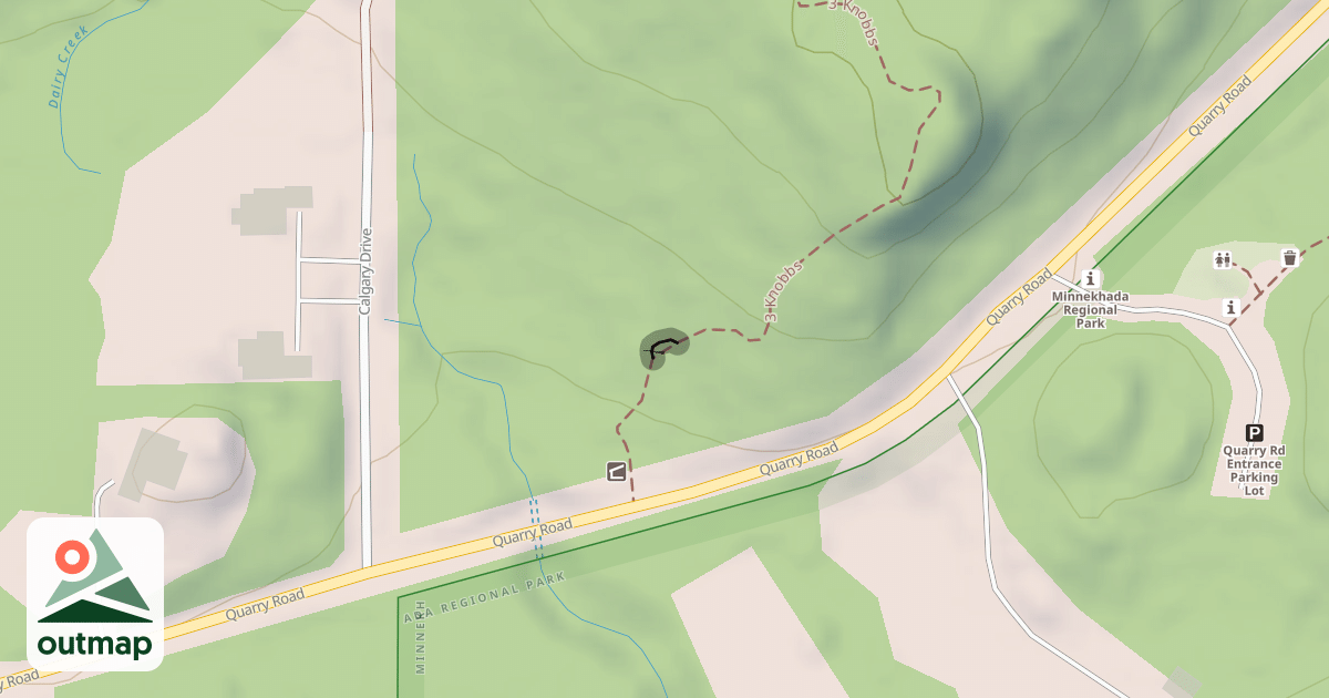 Map of 3 Knobbs