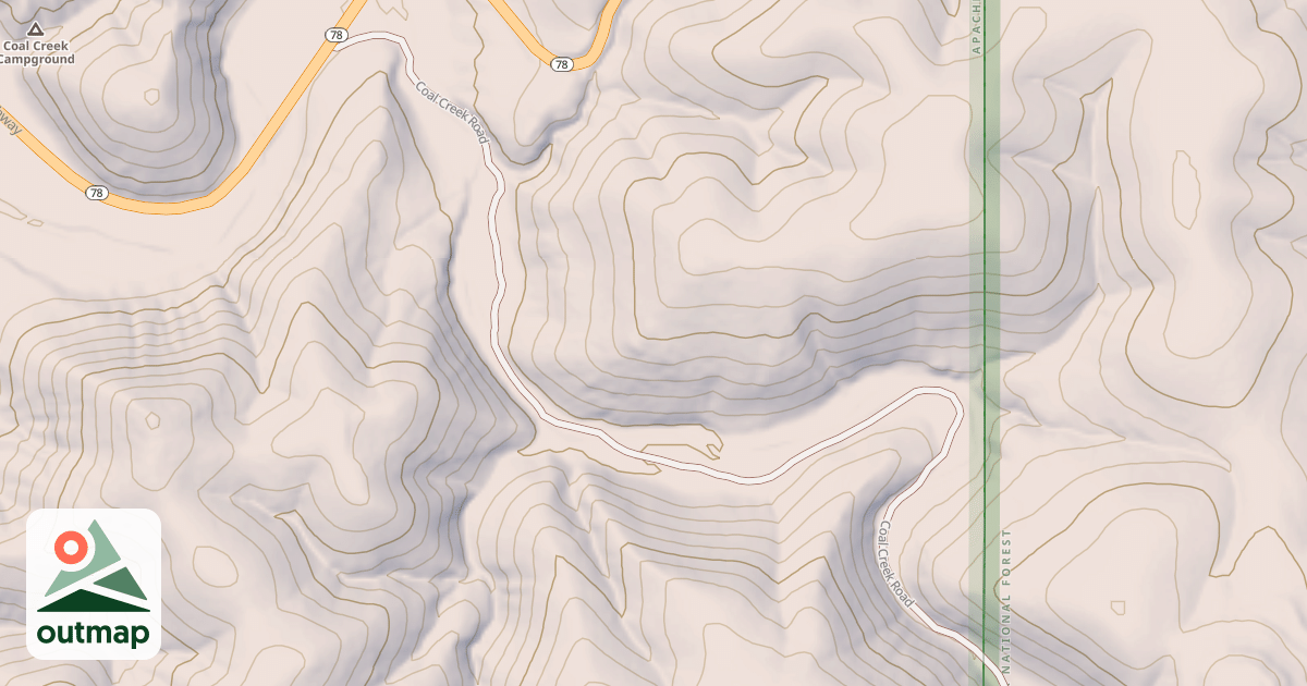 Map of COAL CREEK