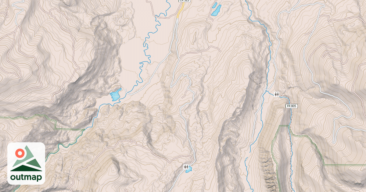 Map of MIDDLE CR