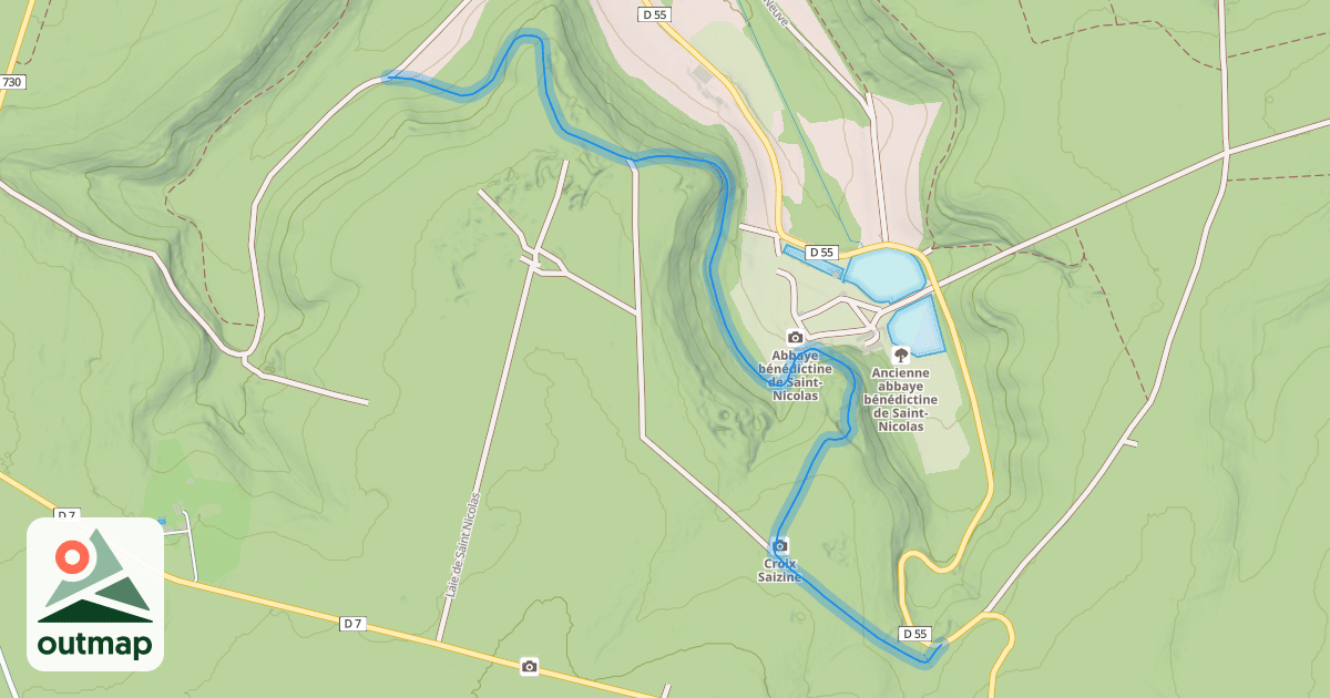 Map of Single Abbaye Saint-Nicolas