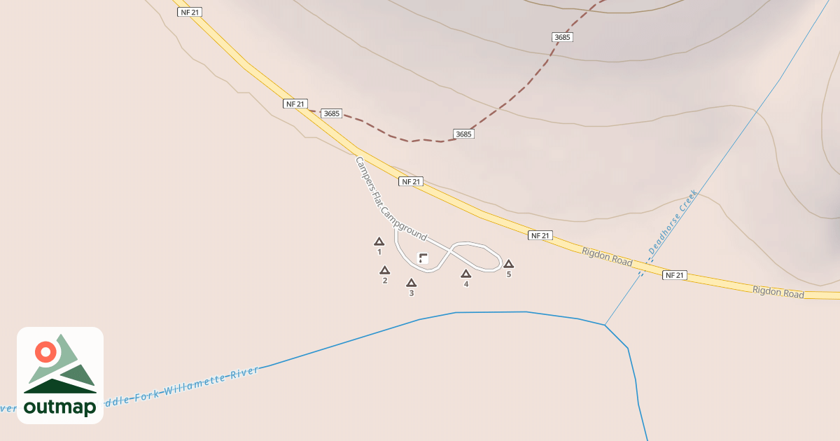 Map of CAMPERS FLAT C G