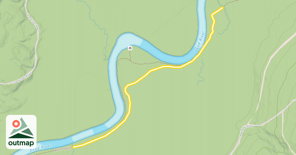 Map of Maine Huts Trail