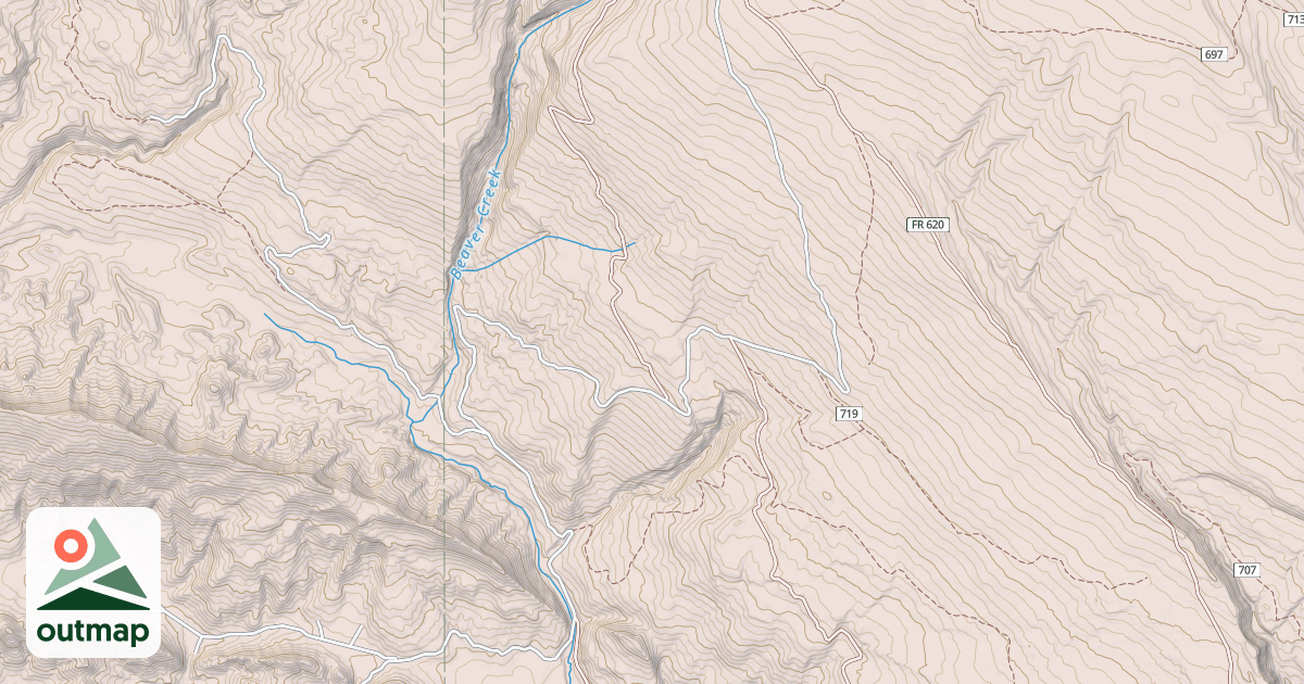 Map of BEAVER MEADOWS