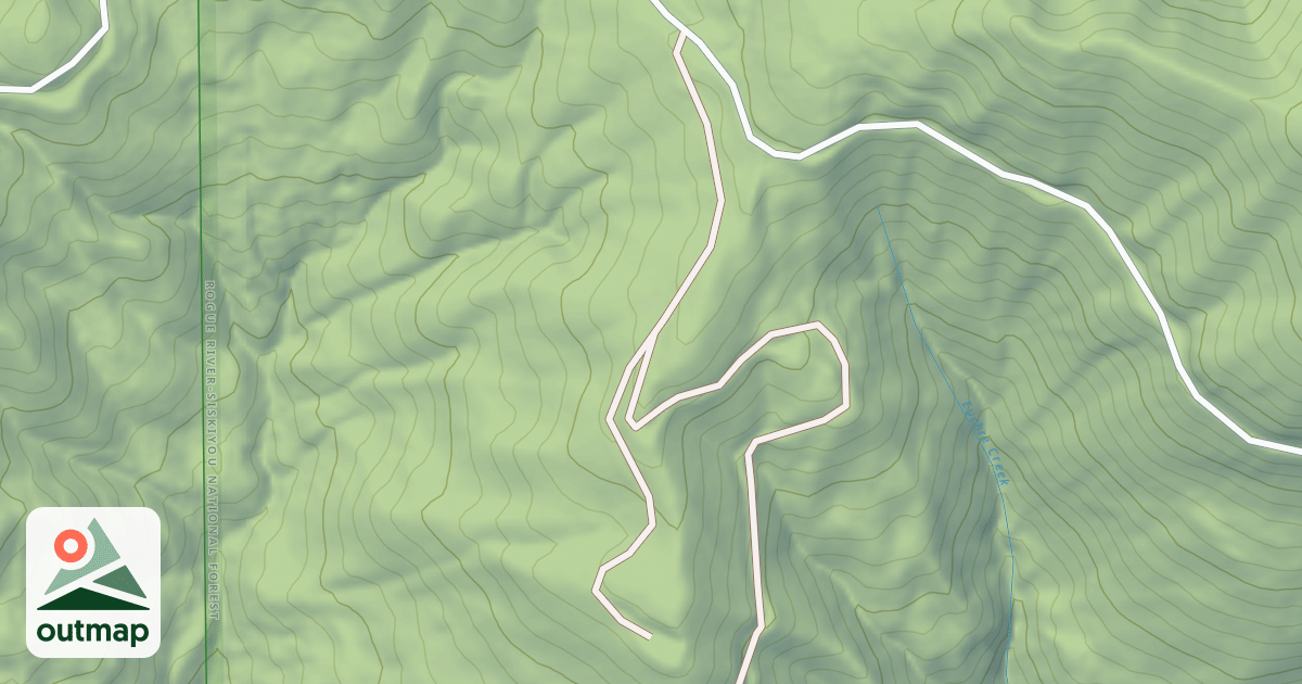 Map of EUCHRE JUNCTION