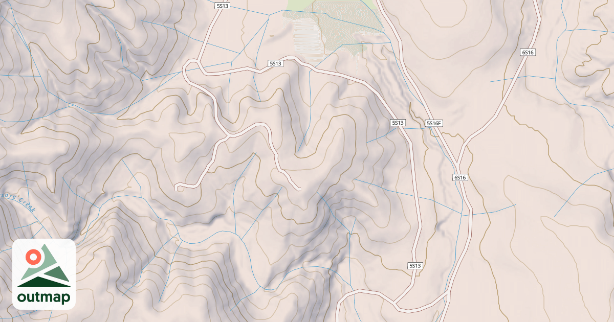 Map of CHIQUITO CANYON