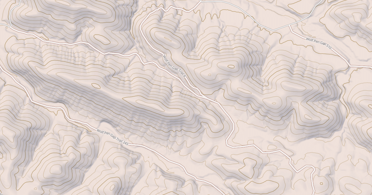 Map preview of WOLF PEN GAP 8