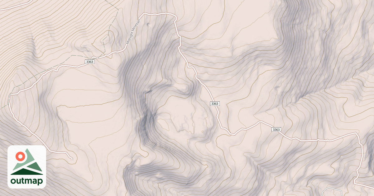 Map of Midnight Mountain