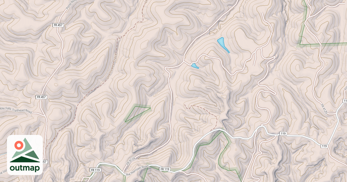 Map of SPRUCE BRANCH