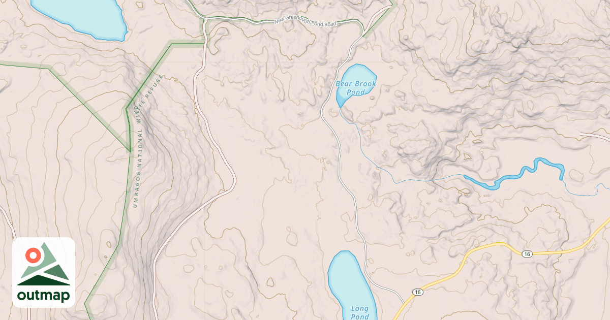 Map of Greenough Pond Road