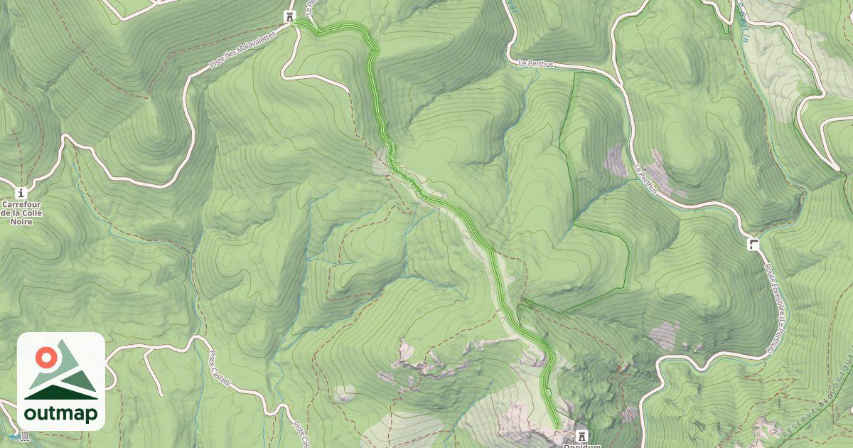 Map of Piste du Pic du Perthus