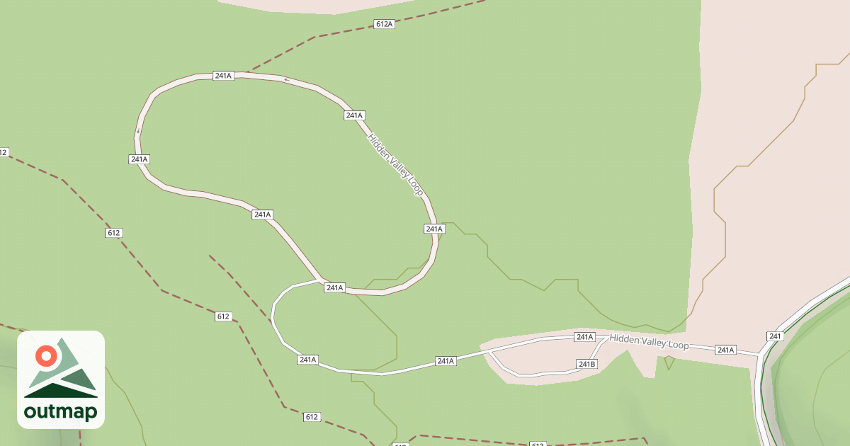 Map of HIDDEN VALLEY LOOP