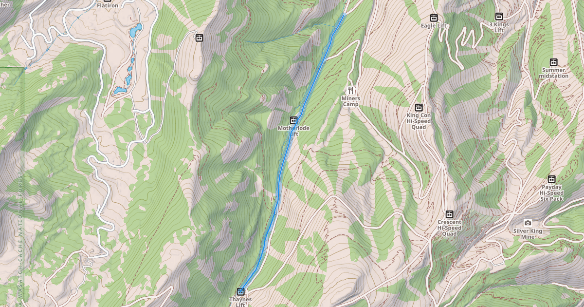 Map preview of Thaynes Canyon