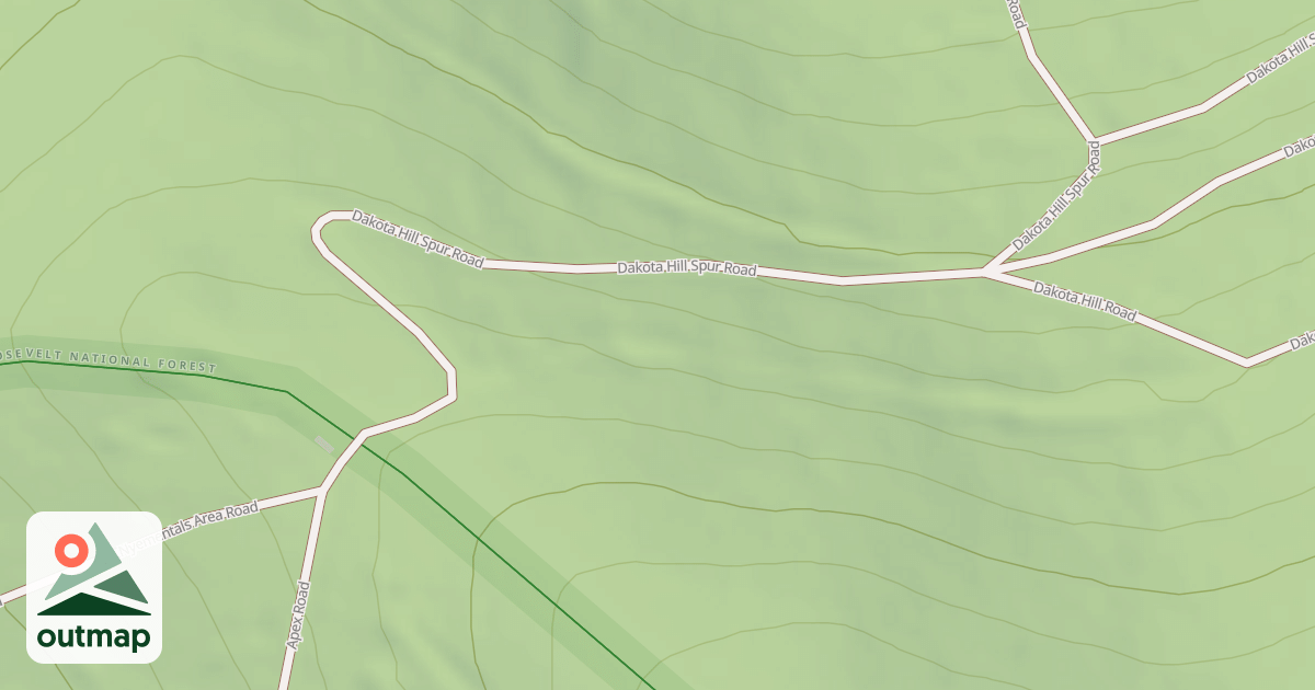 Map of DAKOTA HILL SPUR