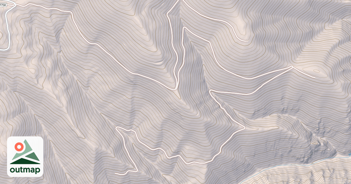 Map of LOWER ELK MOUNTAIN