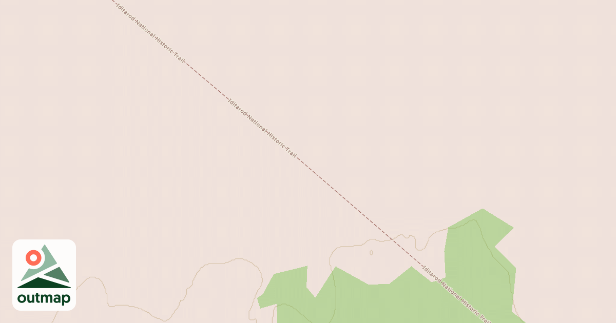 Map of Willow to Nome Winter Trail