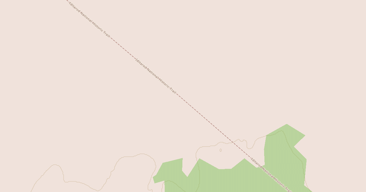 Map preview of Willow to Nome Winter Trail
