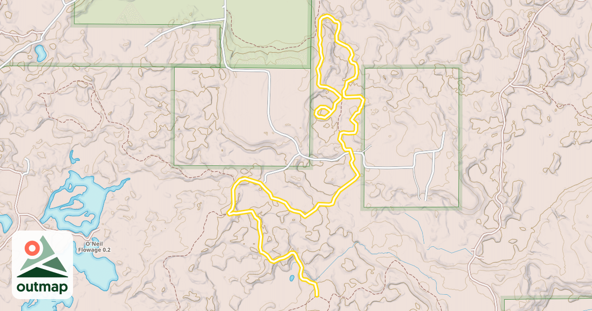 Map of Ski Trail