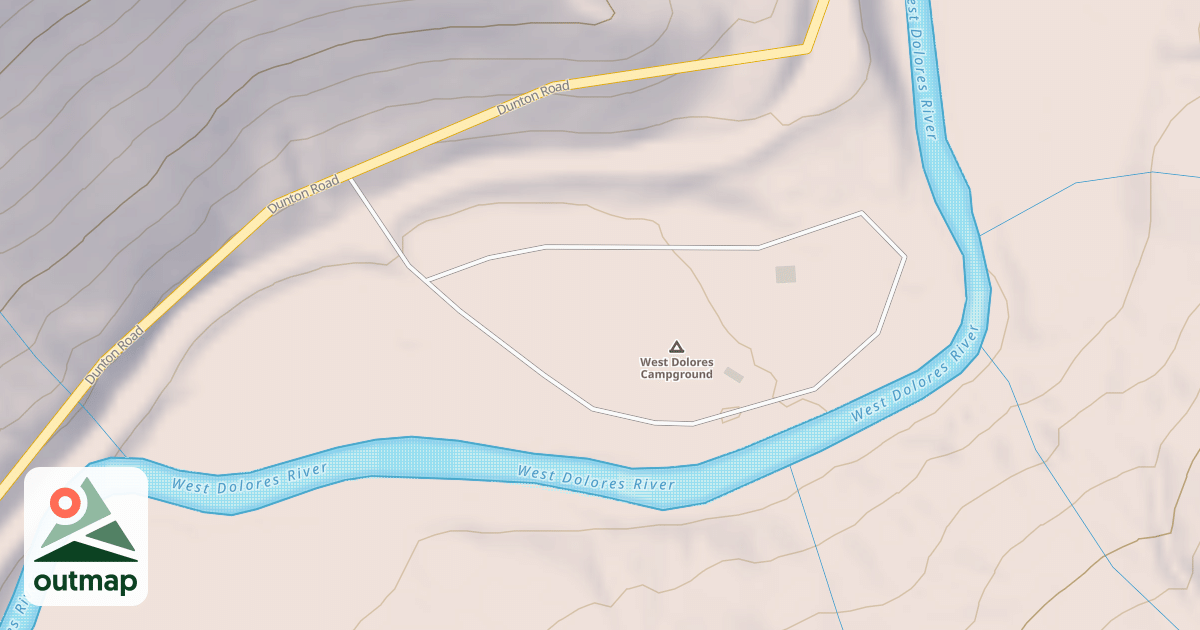 Map of WEST DOLORES CG
