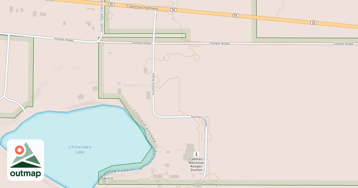 Map of CHITTENDEN NURSERY ROAD