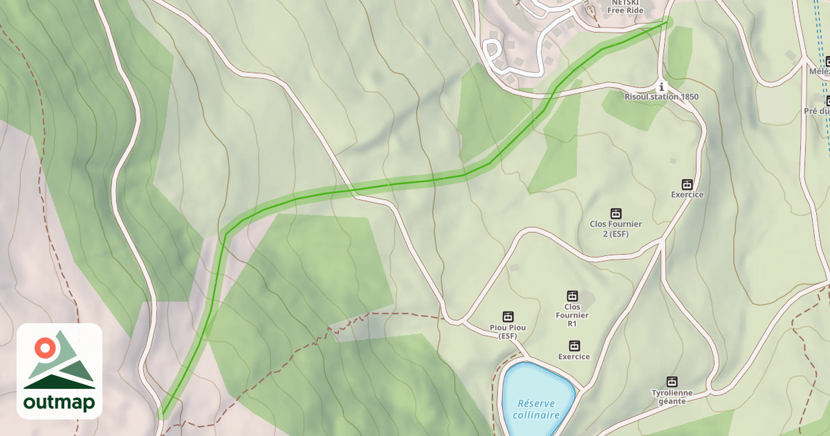 Map of Côte de Berge