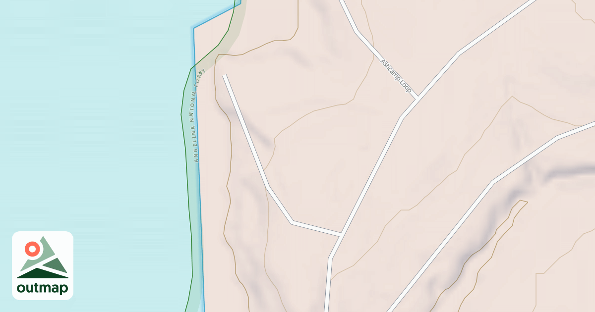 Map of USFS Motor Vehicle Use Map Roads {E1E4E676-B267-4B76-A22B-82820F596064} in San Augustine