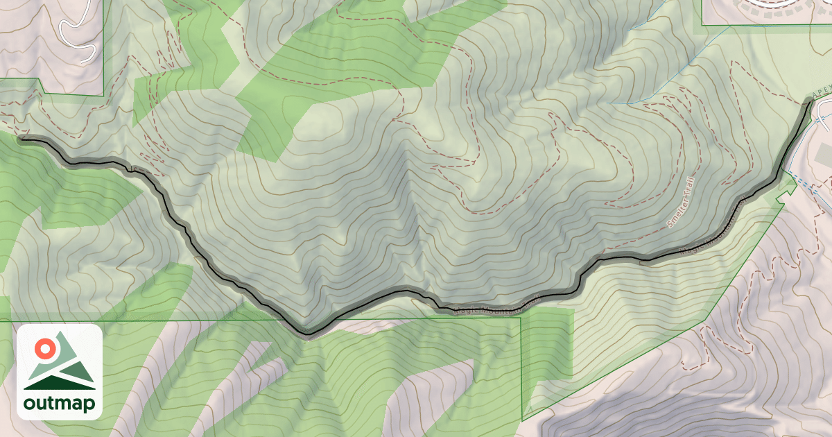 Map of Magic Mountain Trail