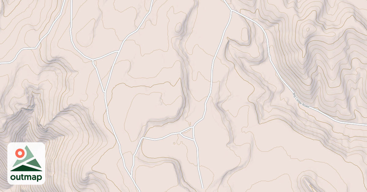 Map of BIG CEDAR SPUR A