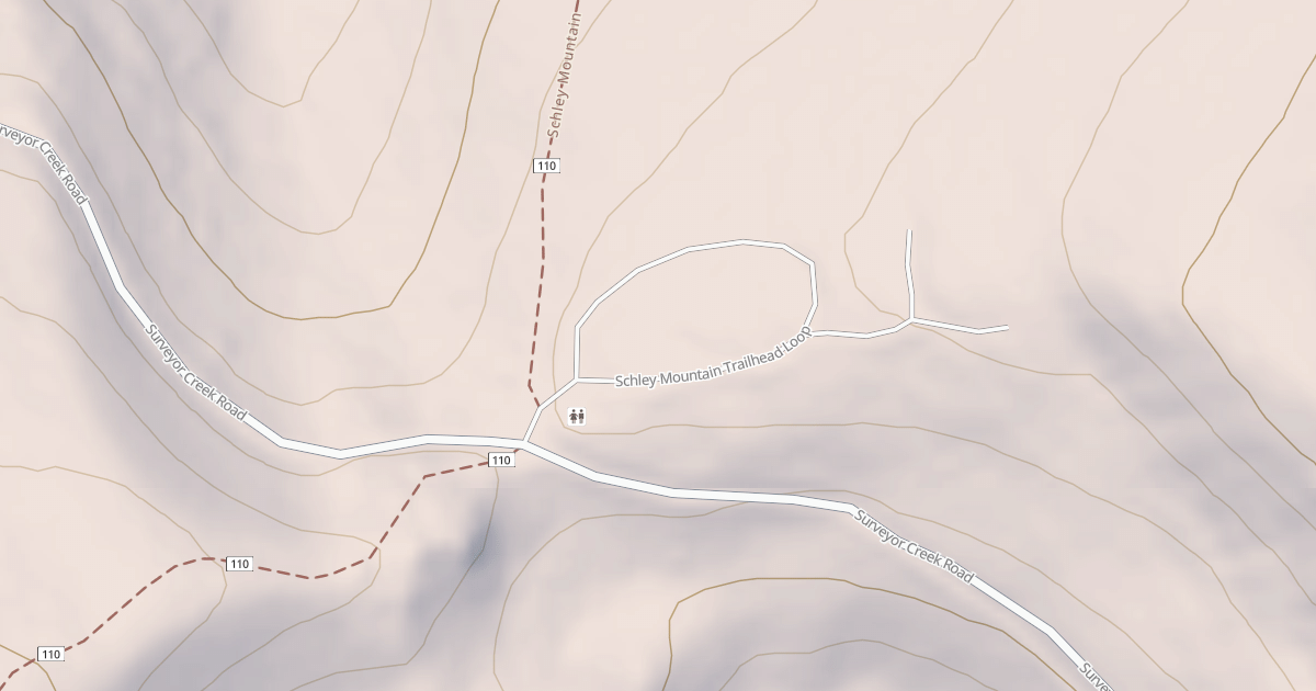Map preview of SCHLEY MTN TRAILHEAD LOOP