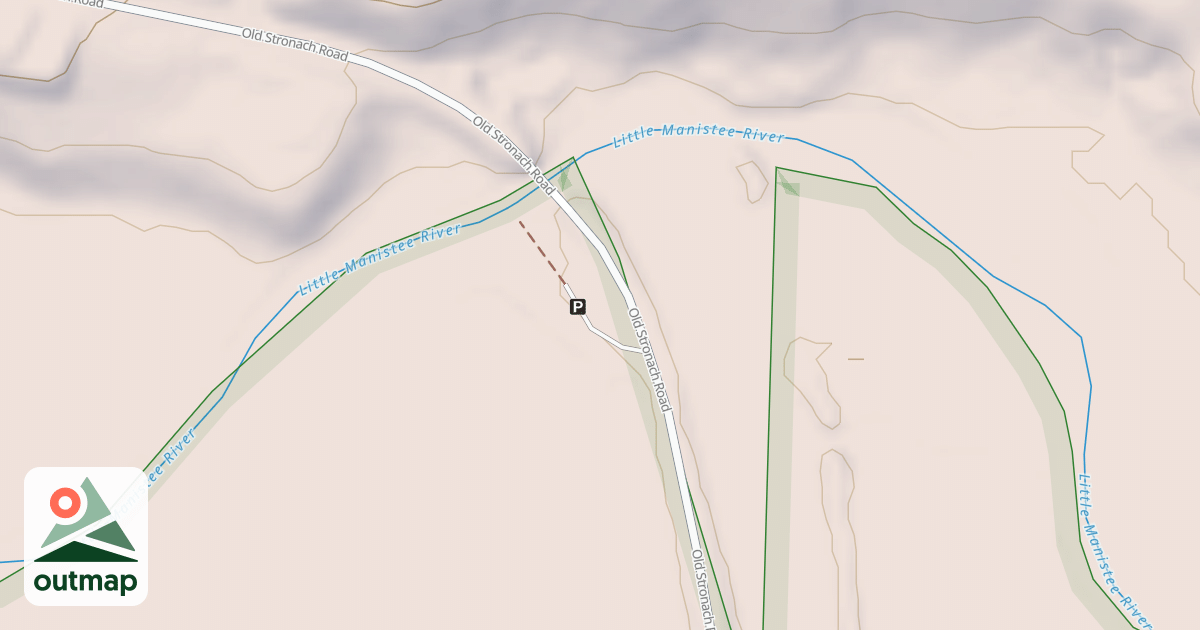 Map of OLD STRONACH ANGLER ACCESS