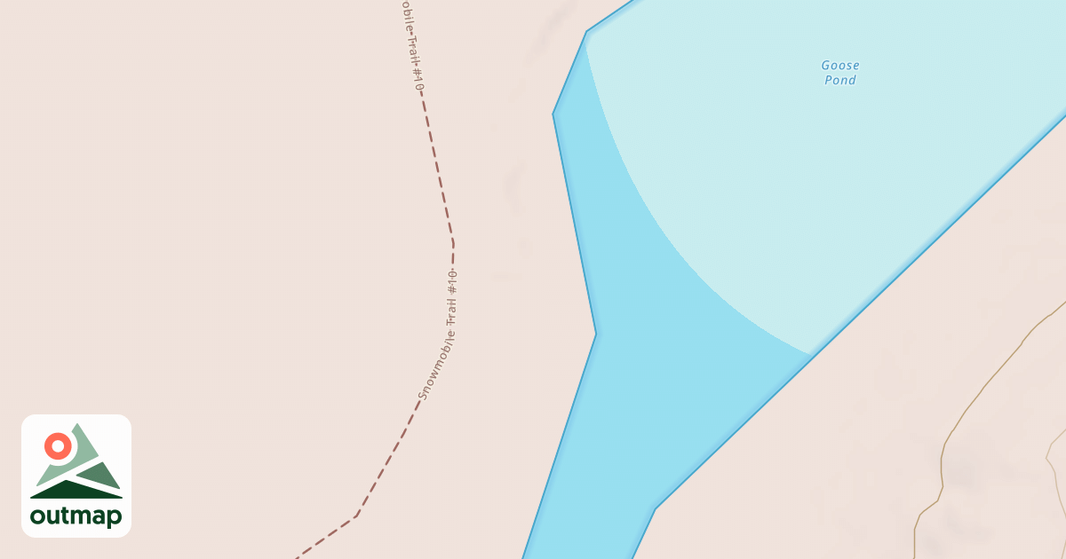Map of Goose Pond Spur Trail