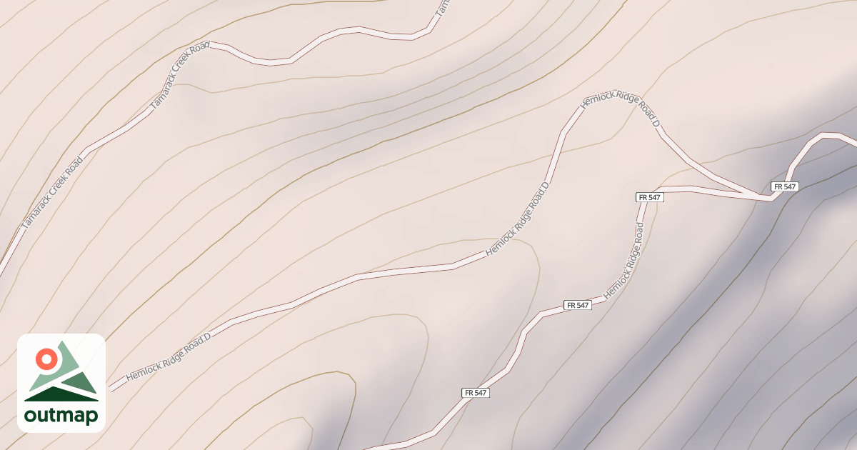 Map of HEMLOCK RIDGE D