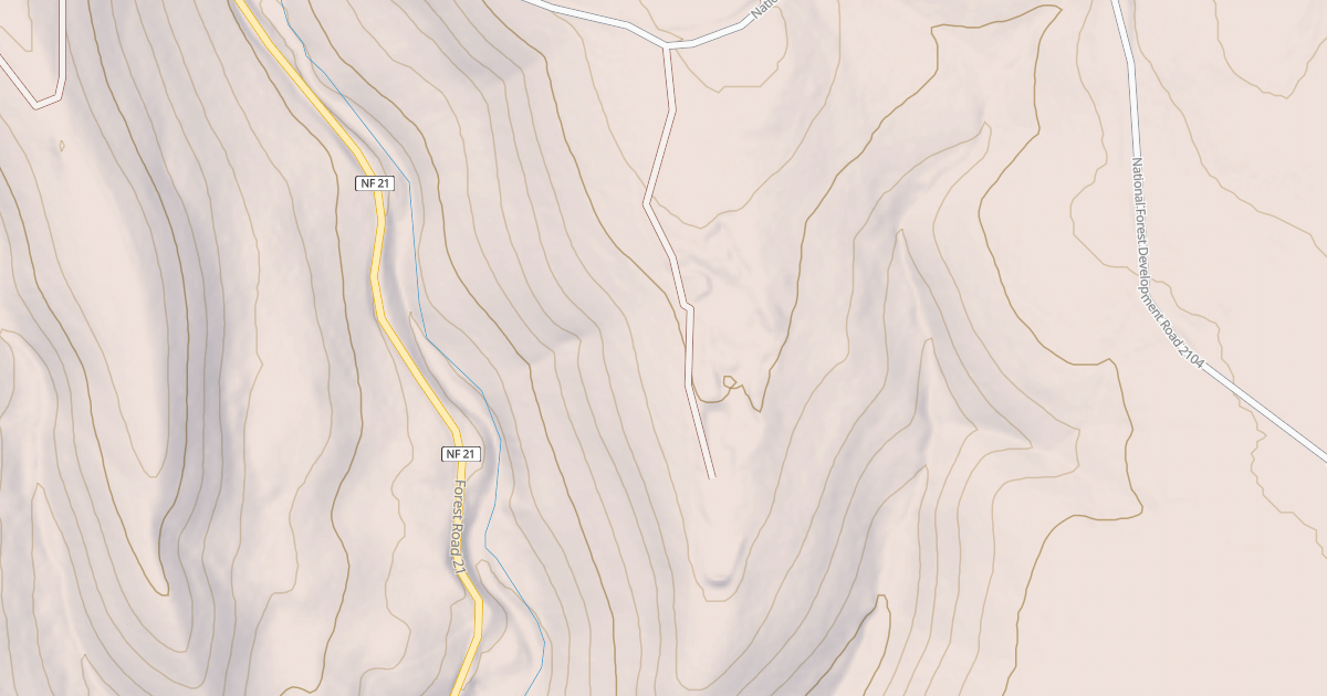 Map preview of USFS National Forest System Roads {D71C5C84-A8E7-4C48-BF40-B4D1D2DF1B43}
