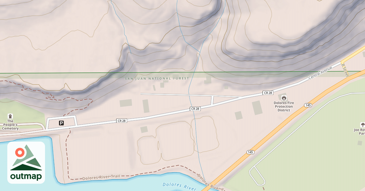 Map of DOLORES FISHERMAN