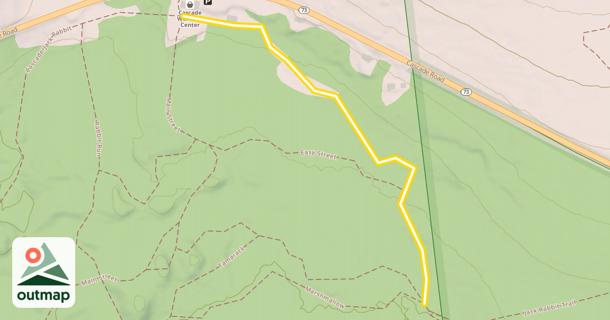 Map of Beaver Run/Jack Rabbit