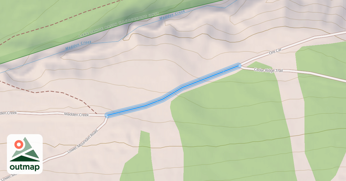 Map of Lower Mountain Road