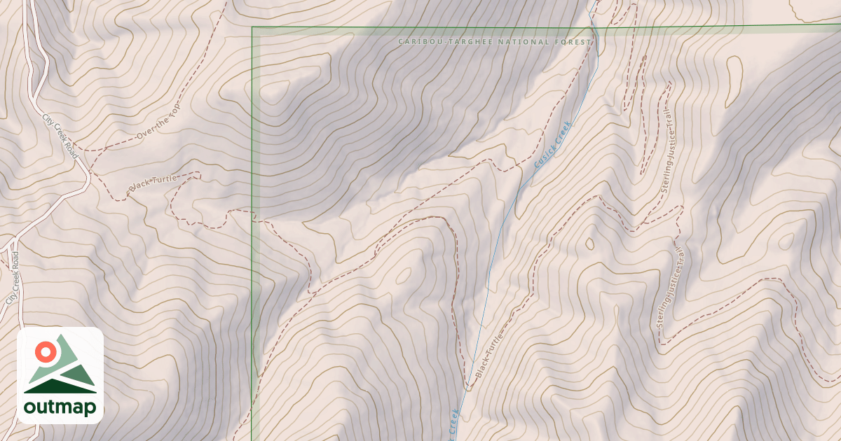 Map of CUSICK CREEK