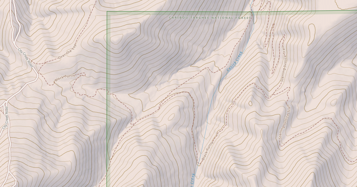 Map preview of CUSICK CREEK