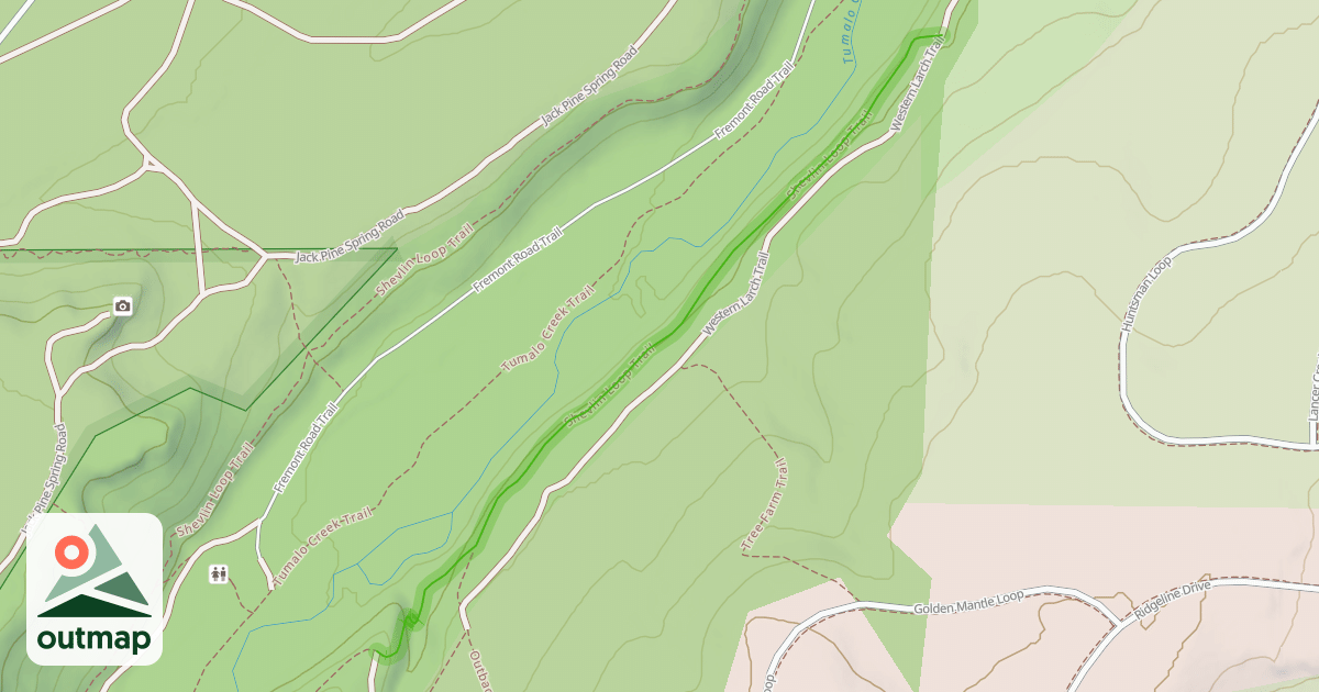 Map of Shevlin Loop Trail